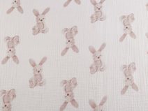 Mušelín / dvojitá gázovina zajíček METRÁŽ