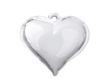 Srdce transparent 53x57 mm 2 kusy