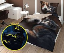 Povlečení Přátelé navždy portrét svítící Bavlna, 140/200, 70/80 cm