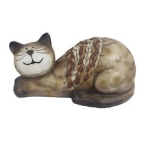 Dekorace kočka X5627 - 38,3 × 21 × 18,4 cm