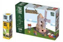 Pack Stavějte z cihel Větrný mlýn stavebnice Brick Trick + lepidlo grátis v krabici 35x25x7cm