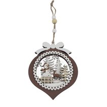 Vánoční dekorace k zavěšení D6433 - 12 cm