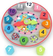 JADORE DŘEVO Hodiny baby vkládačka naučná *DŘEVĚNÉ HRAČKY*