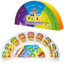 Modelína studené barvy kreativní sada 18 kelímků plastelína s nástroji