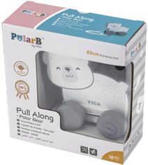 VIGA DŘEVO PolarB Tahačka baby lední medvěd tahací
