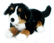 Plyšový pes BORDER KOLIE ležící 45 cm ECO-FRIENDLY