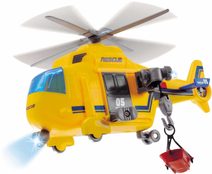 Vrtulník záchranářský 18cm ambulance funkční naviják Světlo Zvuk