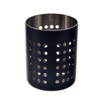 Stojan na příbory nerez BLACK O0356 - pr.10,5cm,v.13cm