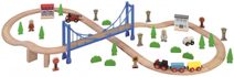 MAXIM DŘEVO Vláčkodráha s mostem 57 dílků