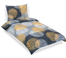 Povlečení bavlněné Oranžová,Šedá 90/865 B