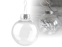 Baňka k dozdobení Ø6 cm 2 kusy