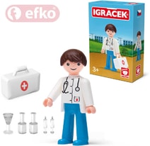 EFKO IGRÁČEK Kluk figurka 7,5cm rodina v krabičce STAVEBNICE