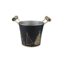 Vánoční květináč plechový K3910/1 - 12 cm