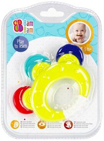 PLAYGRO Baby kousátko žížala 15cm pro miminko plast