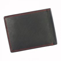 Money Kepper kožená černo-červená pánská RFID peněženka v dárkové krabičce