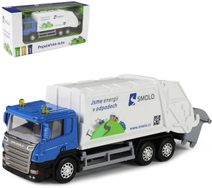 Auto popeláři zpětný chod svoz komunálního odpadu s kontejnerem kov