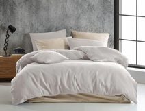 Francouzské mušelínové povlečení 220x200, 70x90cm smetanové