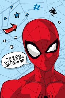 Deka mikroflanel Spiderman Polyester, 100/150 cm
