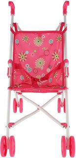 Kočárek golfové hole červené puntíkované pro panenku miminko kov v sáčku