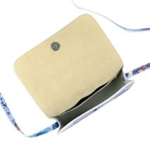 Růžová crossbody dámská kabelka se třemi oddíly 5414-BB