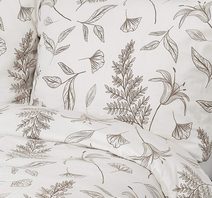 Francouzské flanelové povlečení 220x200, 70x90cm LILIE béžová