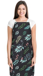 Kuchyňská zástěra ADÉLA Černá 7750/236 zástěra 67x84 cm