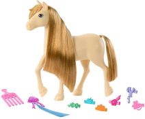 MATTEL BRB Barbie Kůň Tornado česací set s kadeřnickými doplňky