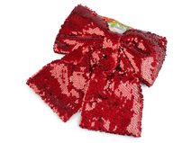 Vánoční mašle flitrová XL 26x26 cm