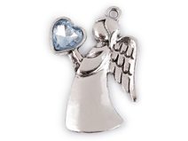 Přívěsek anděl se srdcem 24x36 mm