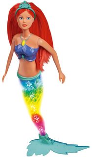 SIMBA Panenka Evička duhová princezna barevné vlásky 3 barvy