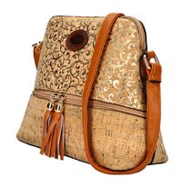 Crossbody dámská kabelka v korkovém designu T8297 typ 15