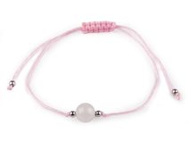 Náramek shamballa minerální korálek