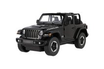 Auto RC Jeep Wrangler Rubicon černý plast 29cm 2,4GHz na dálk. ovl. na baterie v krabici 44x19x26cm