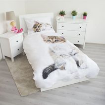 Povlečení bavlněné Junior - 140x200, 70x90 cm farma - dětský motiv