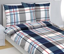 Povlečení bavlněné Modrá,Šedá 90/573