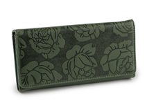 Dámská peněženka s květy 9x18,5 cm
