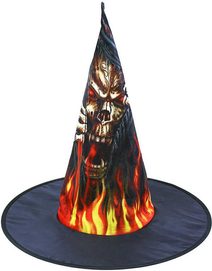 Karnevalový kostým Klobouk čarodějnice zombie pro dospělé