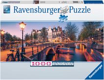 Puzzle panoramatické Amsterdam 1000 dílků 98x38cm foto
