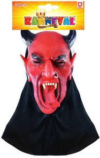 KARNEVAL Maska čerta vypláznutý jazyk *KARNEVALOVÝ DOPLNĚK*