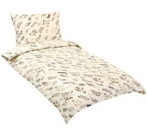 Povlečení bavlněné s hotelovou kapsou Hnědá,Béžová 190/347