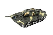 Tank plast 27cm na setrvačník na baterie se světlem se zvukem 2 barvy v krabici 29x13x12cm