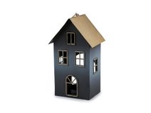 Kovový domeček na svíčku