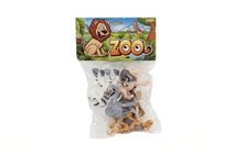 Zvířátka veselá safari ZOO plast 9-10cm 6ks v sáčku
