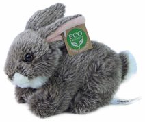 Králík tmavě šedý ležící 17cm Eco-Friendly