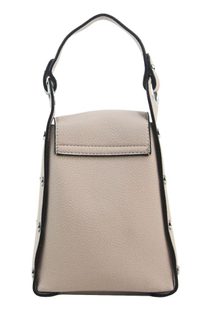 Elegantní větší béžová dámská kabelka do ruky S684 GROSSO