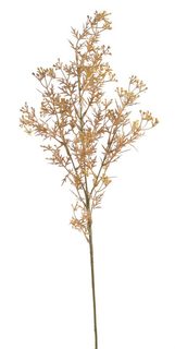 Umělá větvička broom bloom 76 cm - žlutohnědá