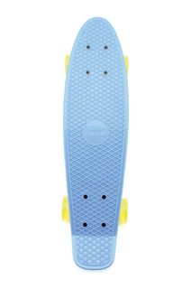 Skateboard - pennyboard 43cm, nosnost 60kg plastové osy, černá, červená kola