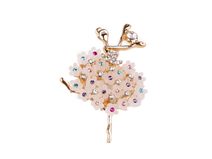Brož s broušenými kamínky baletka