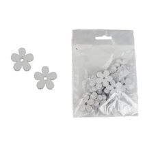 Dekorace květina, 25 ks D6629 - dia 3 x 0,3 cm