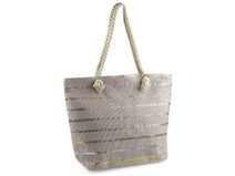 Letní taška metalické pruhy 52x38 cm